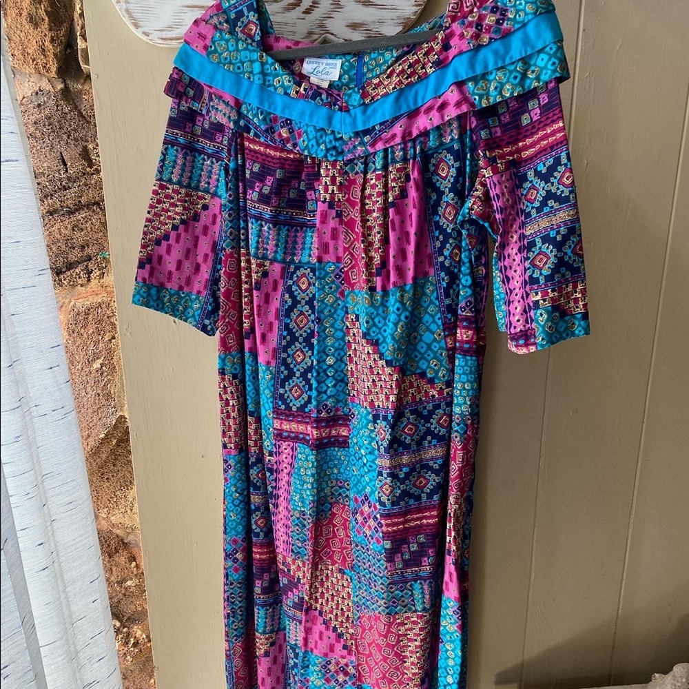Liberty House Lola muumuu vintage dress.